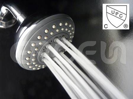 UPC cUPC Top Shaped 5 Spray Shower Head